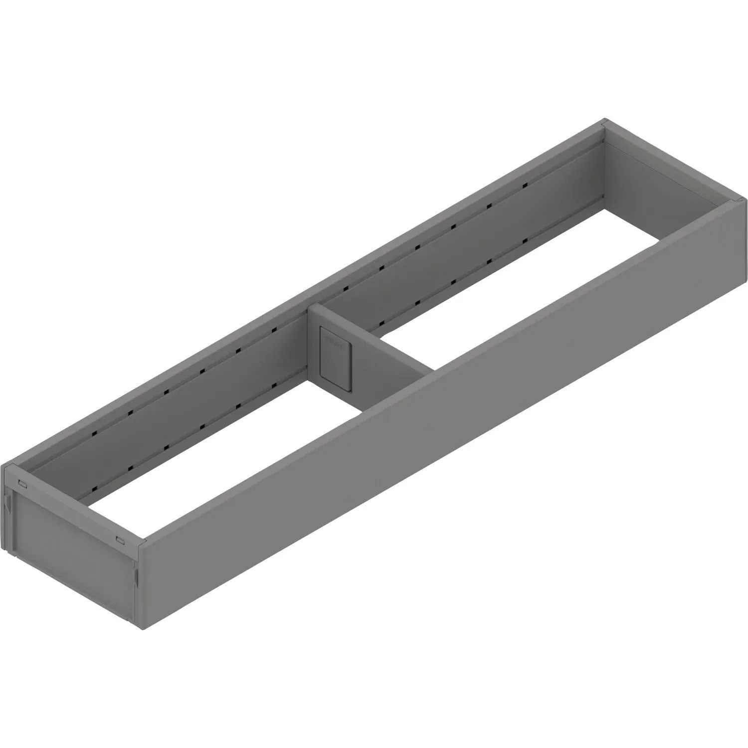 Blum Ambia-Line Schubkastenrahmen Schmal mit Trenner 422x100x50 mm Schubladeneinsatz Indiumgrau