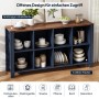 Merax Organizer Regal 140x34x75 cm 8 Staufächer Küche Wohnzimmer Esszimmer_7