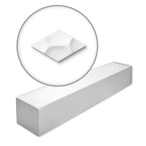 NOEL & MARQUET NMC RAY-Box ARSTYL 3D Wandpaneel Set, 6 weiße Zierelemente