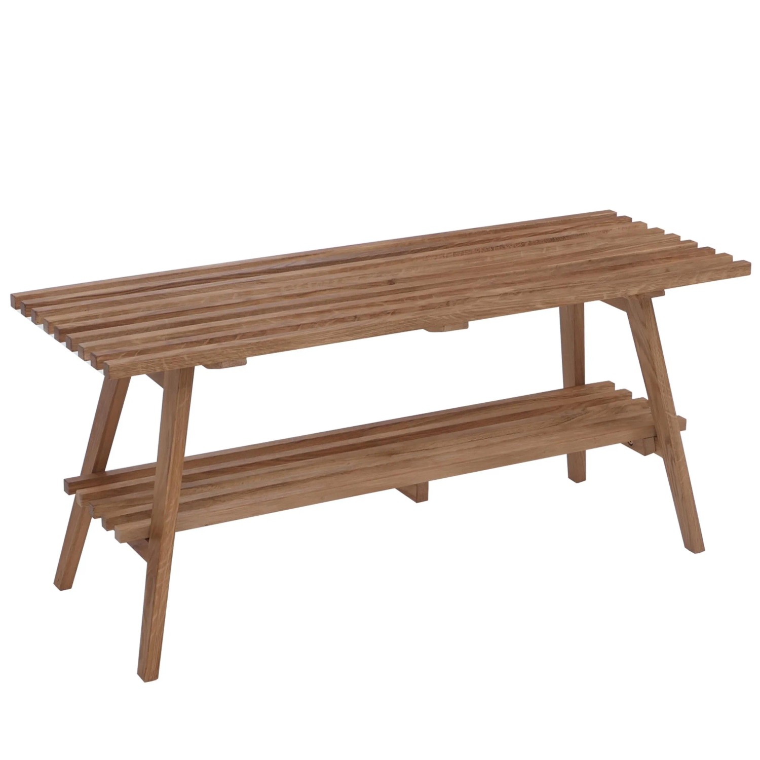 MCA Garderoben-Bank P56 45x100x35cm Massiv-Holz Eiche