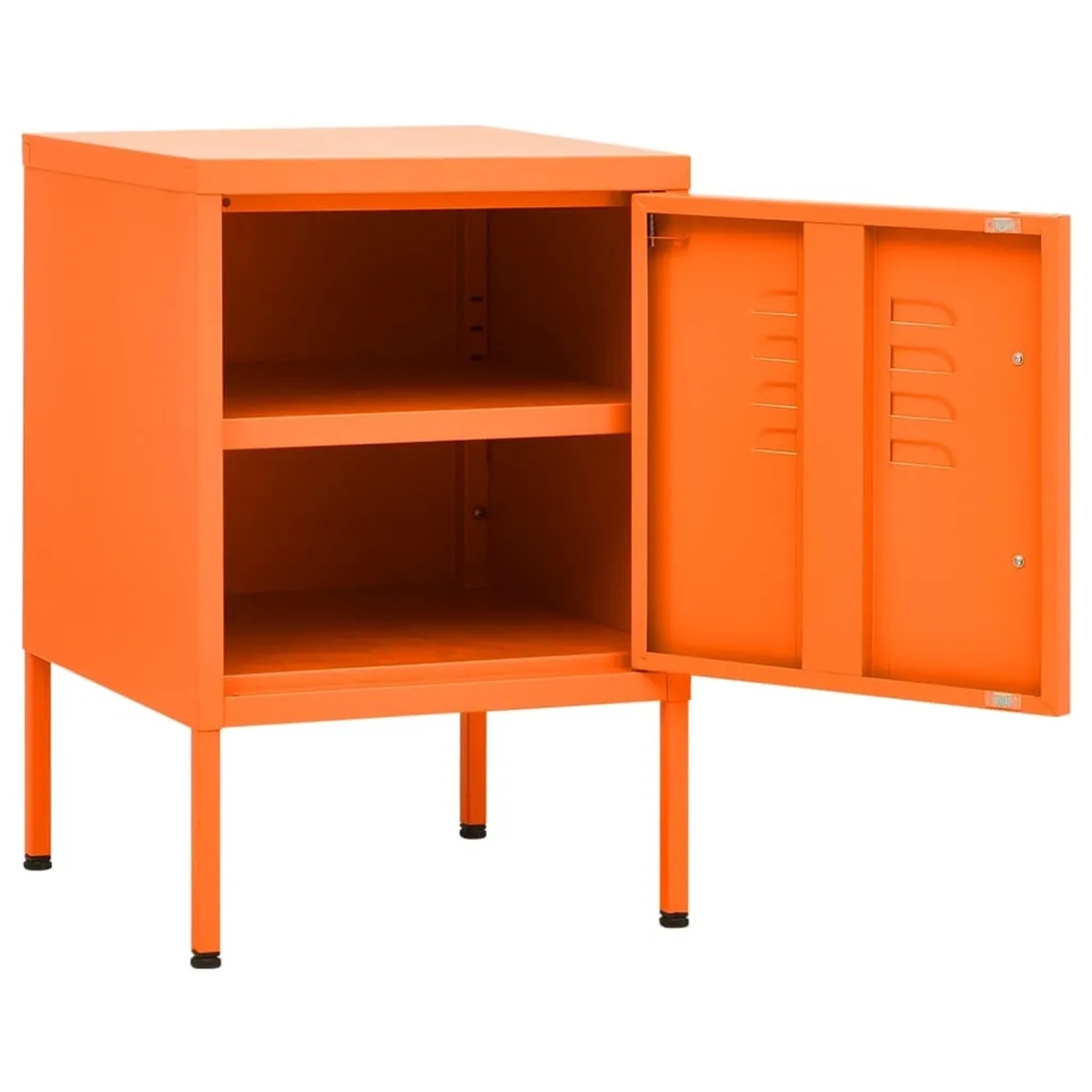 vidaXL Nachttisch Stahl Orange 35x35x51 cm kaufen bei OBI