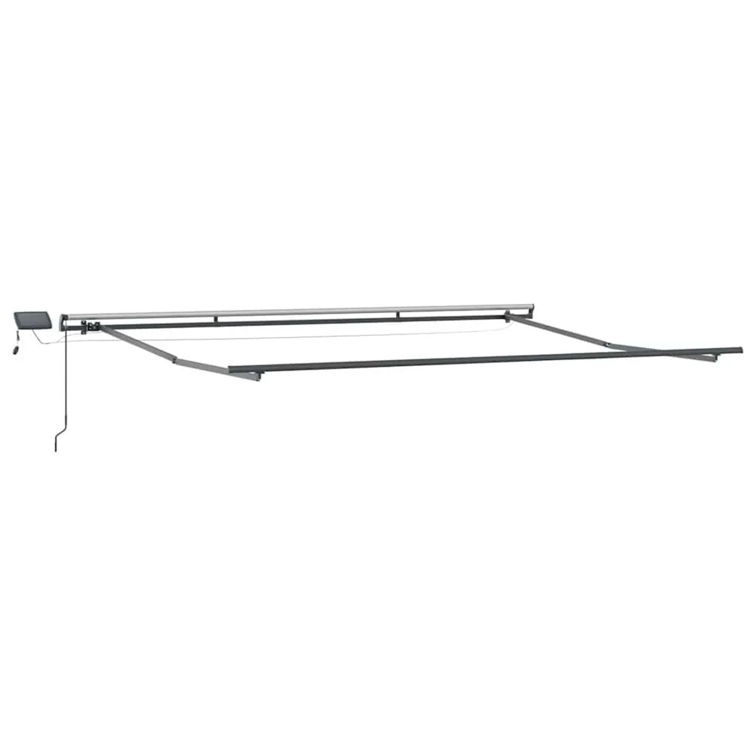 vidaXL Markise, orange-braun, 450x300cm, Stoff, einziehbar, für Terrasse & Balkon.