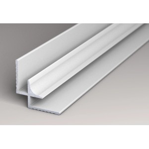 Kronoflooring Inneneckprofil Rock the Wall, Aluminium, silberfarben, 265 cm lang.