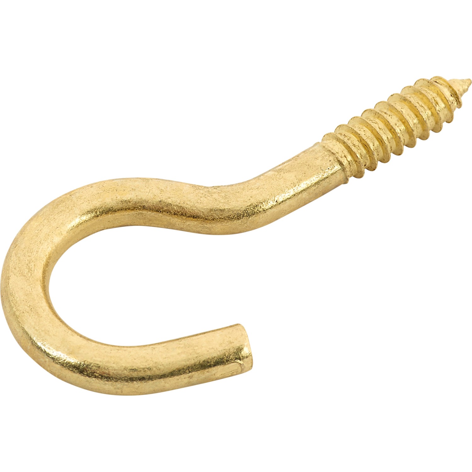 LUX Schraubhaken Vermessingt Gebogen Ø 5,2 mm x 60 mm 6 Stück