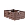 Bestgoodies Faltbox in Holzoptik, 40x30 cm, ideal für Badaccessoires und mehr.