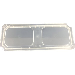 Transparenter Deckel für Eurobox-System Einsatzkasten 1/4 quer. Aufbewahrungsbox Zubehör.