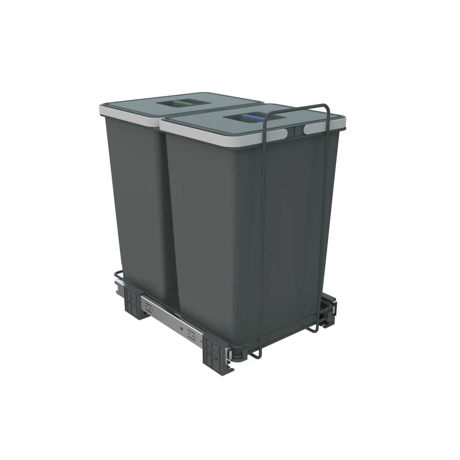 SOTECH Abfallsammler Mülleimer Ecofil 2x 24L mit Deckel Abfallsystem für Ko günstig online kaufen