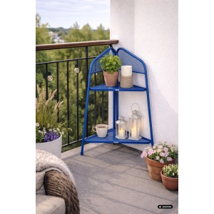 MWH Balkoneckregal Ekko 100 cm x 48 cm x 48 cm Campanula