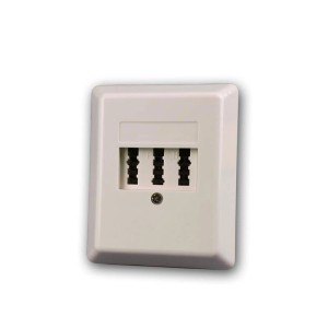 Beige Goobay TAE Aufputzdose NFN für Telefon und 2 Nebenstellen.