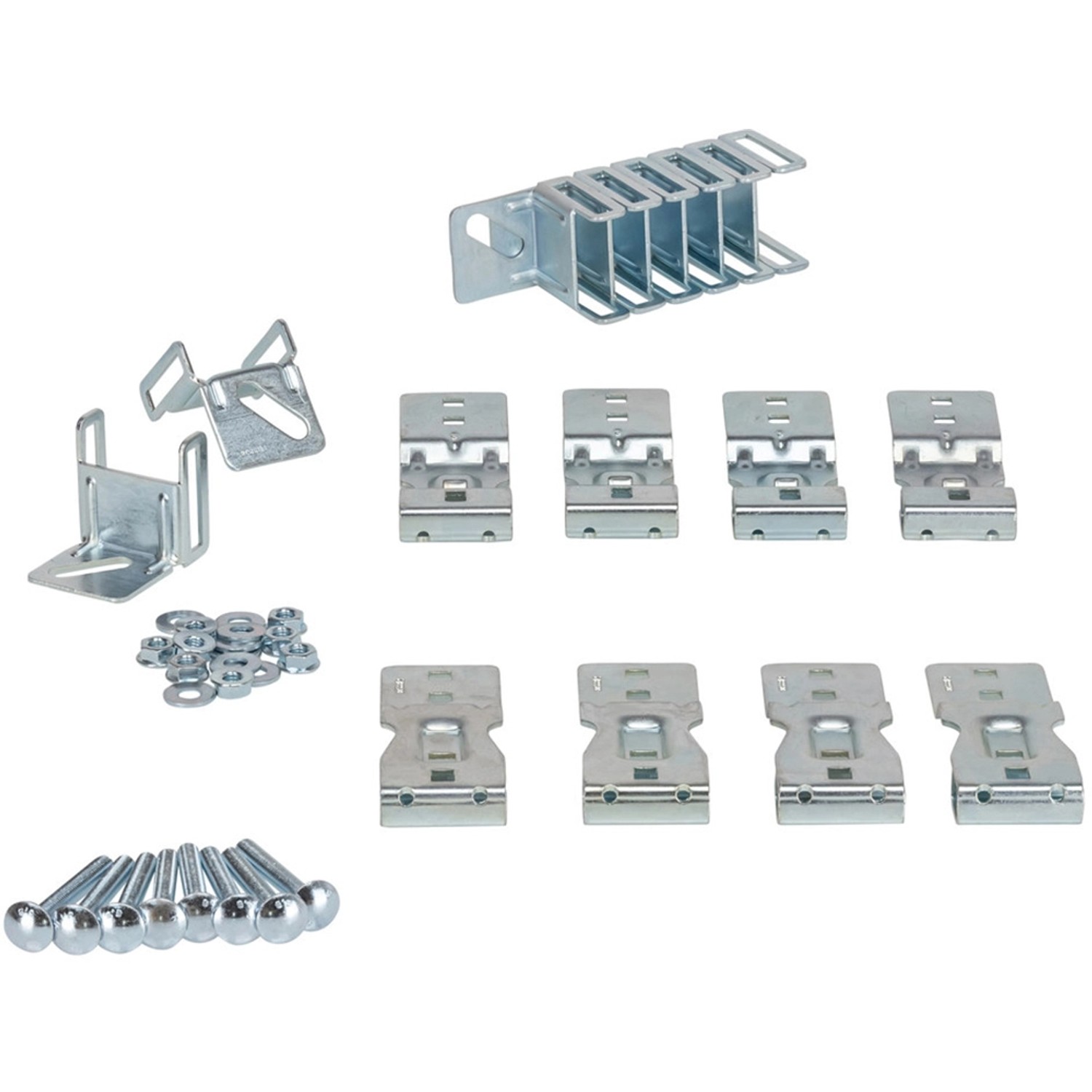 8-teiliges Spezial-Ankerset zur Zargenbefestigung von IsoMatic Sektionaltoren.