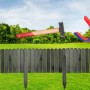 Aquagart Holz Rollzaun Grau 30x200 cm Beeteinfassung Für Beet und Rasenabgrenzungen I Flexible Beetumrandung Für Wege_8