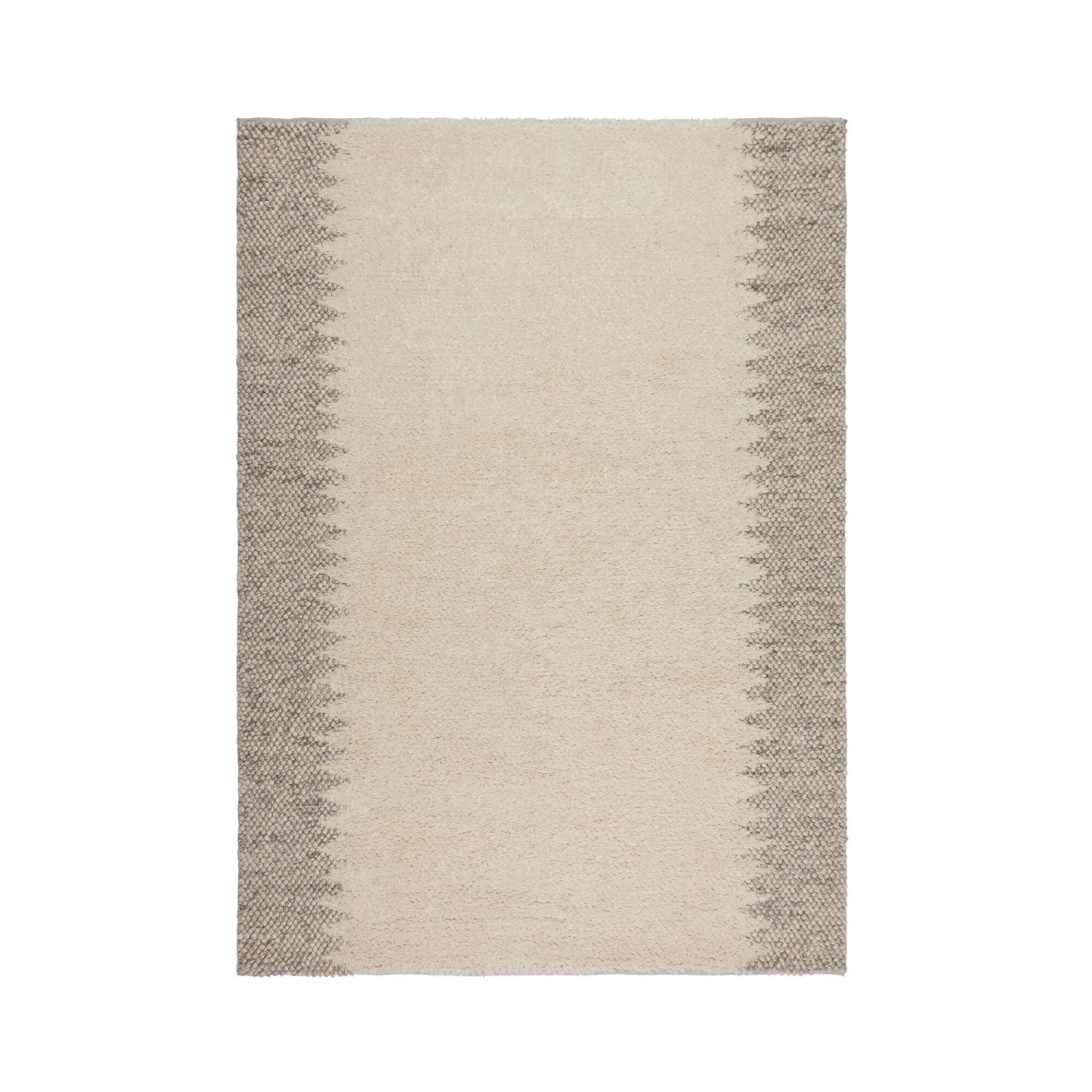 Flair Rugs Wollteppich Mineral Border 160 cm x 230 cm Natural