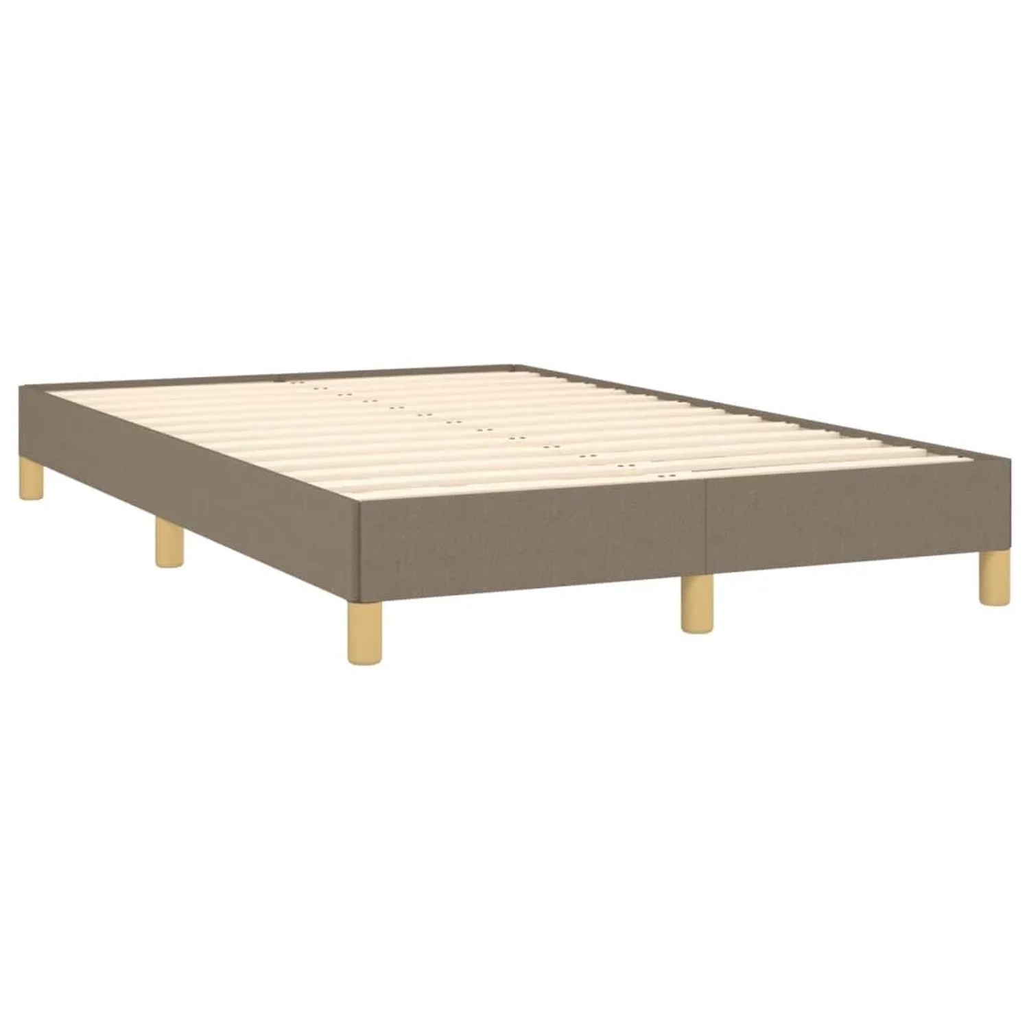 vidaXL Bettgestell ohne Matratze Taupe 120x190 cm Stoff 3269616 günstig online kaufen