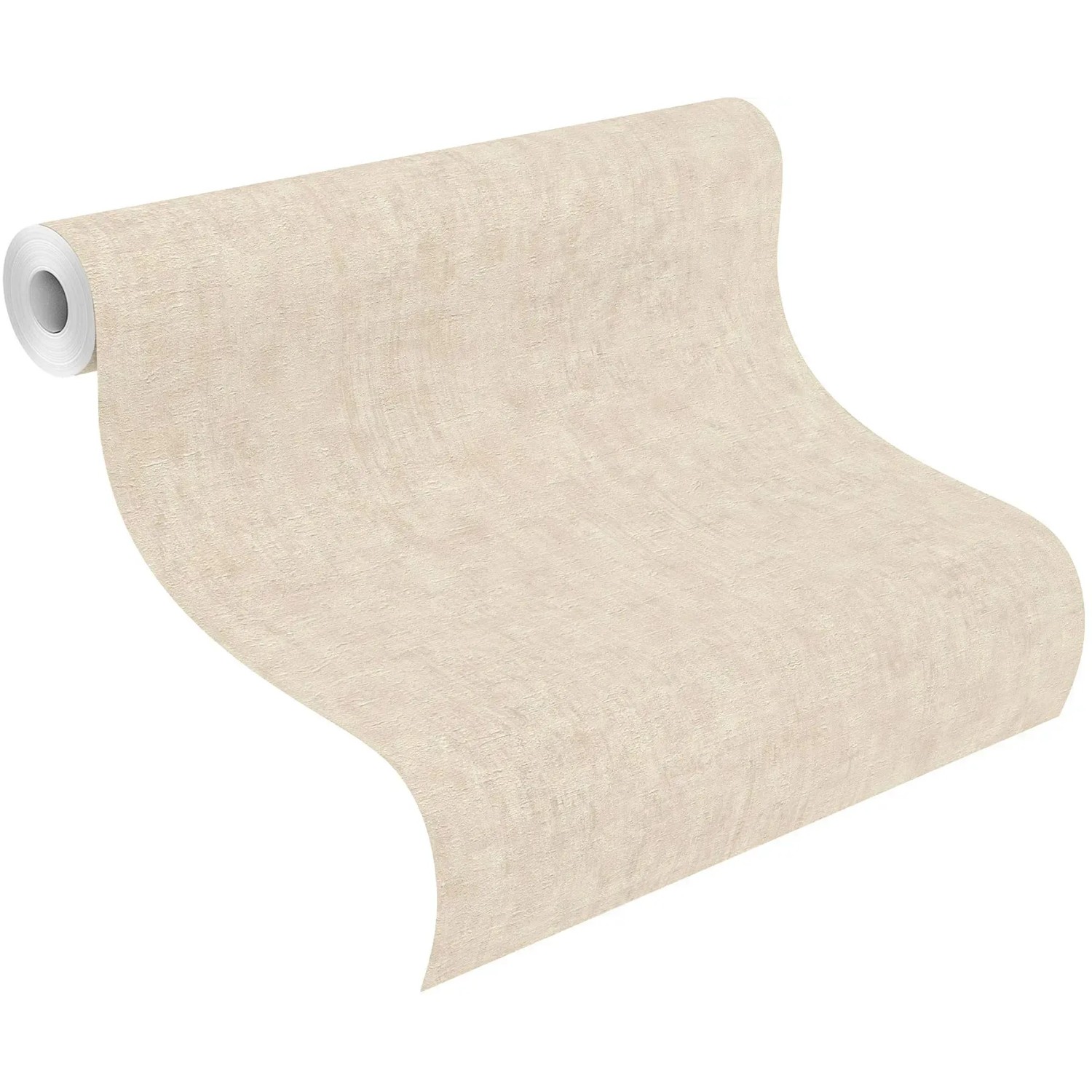 Rasch Vliestapete Factory IV, 429220, Uni Hellbeige, Rolle 10,05x0,53m