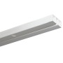 Weiße Gardinia Vorhangschiene Slim Line, 1-läufig, 210 cm für die Deckenmontage.