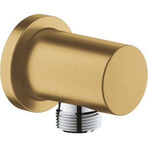 Grohe Rainshower Wandanschlussbogen in gebürstetem Gold für Duschzubehör.