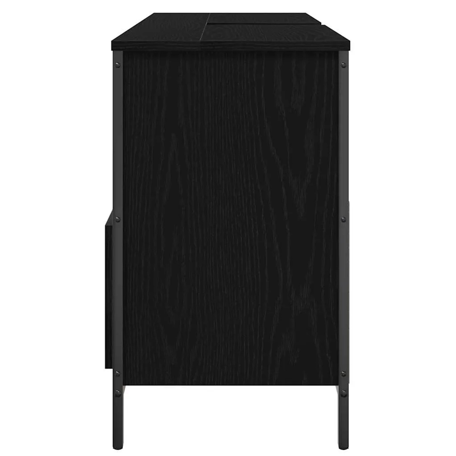 vidaXL Waschbeckenunterschrank mit Schubladen Schwarz Eichen-Optik 861877_7