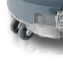 Detailaufnahme: Räder des grauen Gre Akku-Poolroboters. Wendig für saubere Pools.