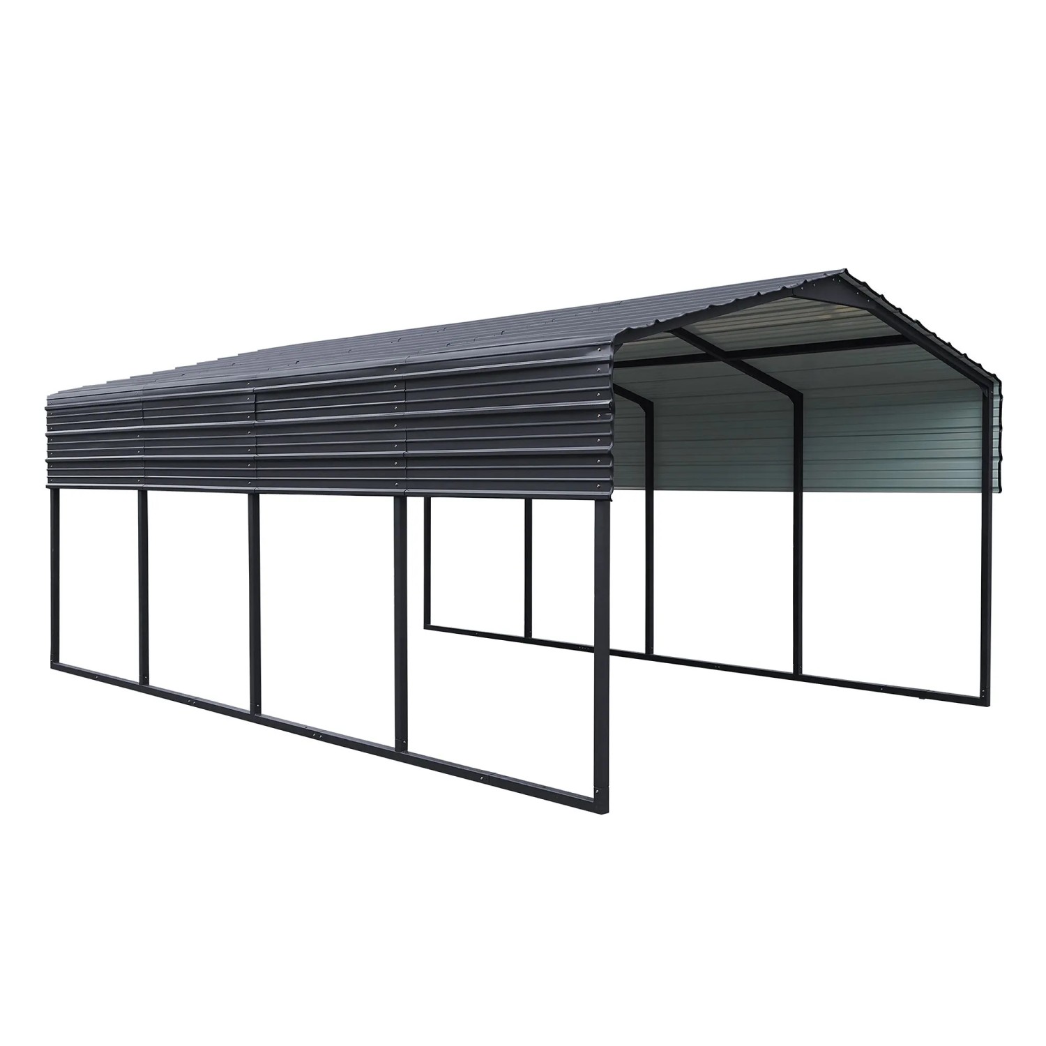 Westmann Carport Kopenhagen M 596 cm x 366 cm x 261 cm Grau