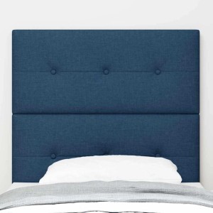 vidaXL LED Kopfteil mit LED-Lichtleisten Blau 80 cm Polyester 3338390