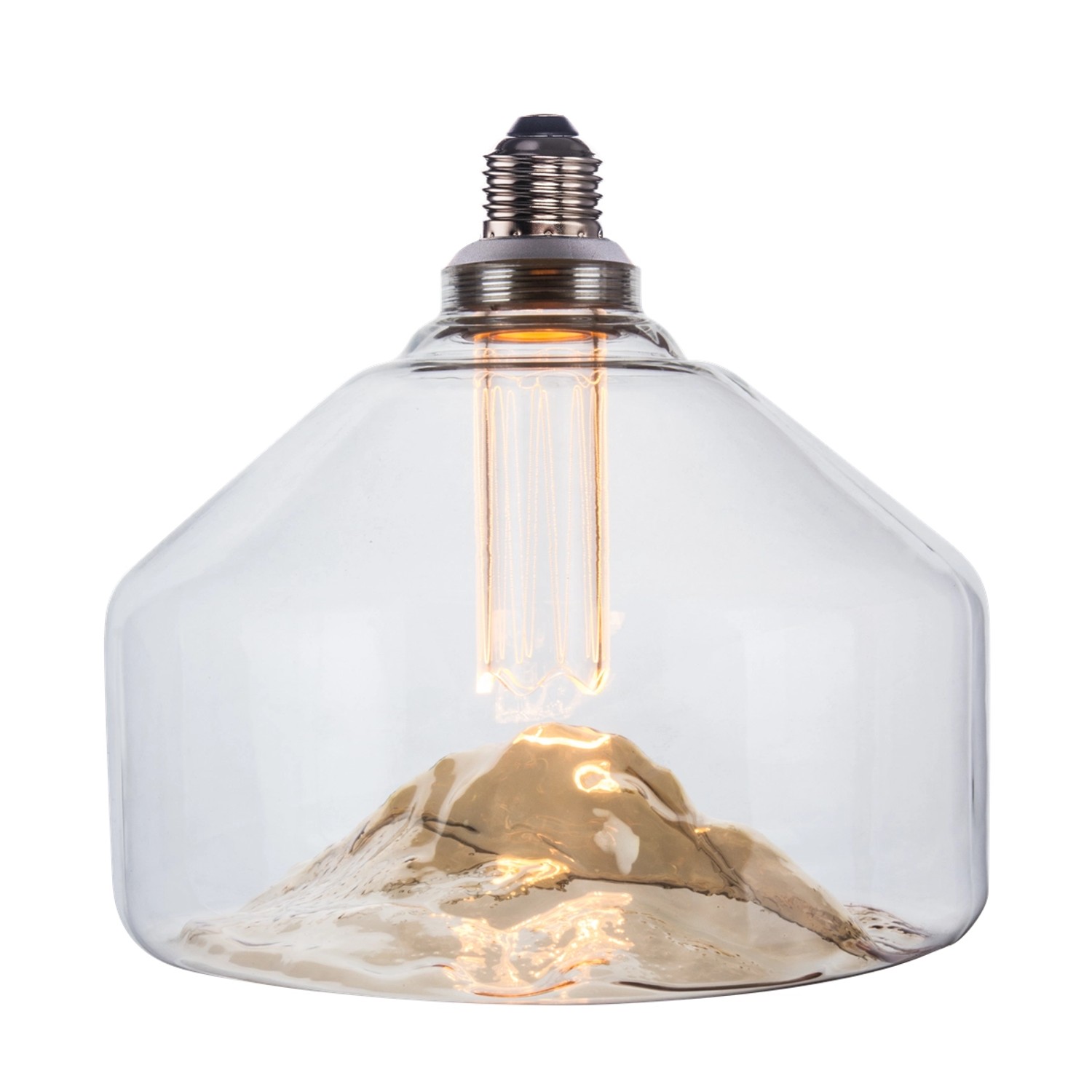 ENOVALITE LED Filament Leuchtmittel Mountain Eckig E27 Dimmbar Warmweiß Gla günstig online kaufen