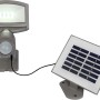 Lutec Solar LED-Strahler Sunshine mit Solarpanel, verstellbarer Außenstrahler mit Bewegungssensor.