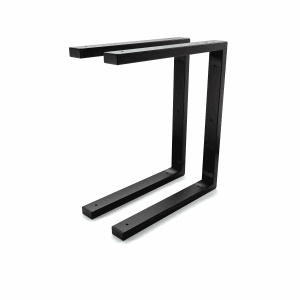 HEVVA Waschtischhalterung LAHN 35 cm Tief 2er Set Schwarz