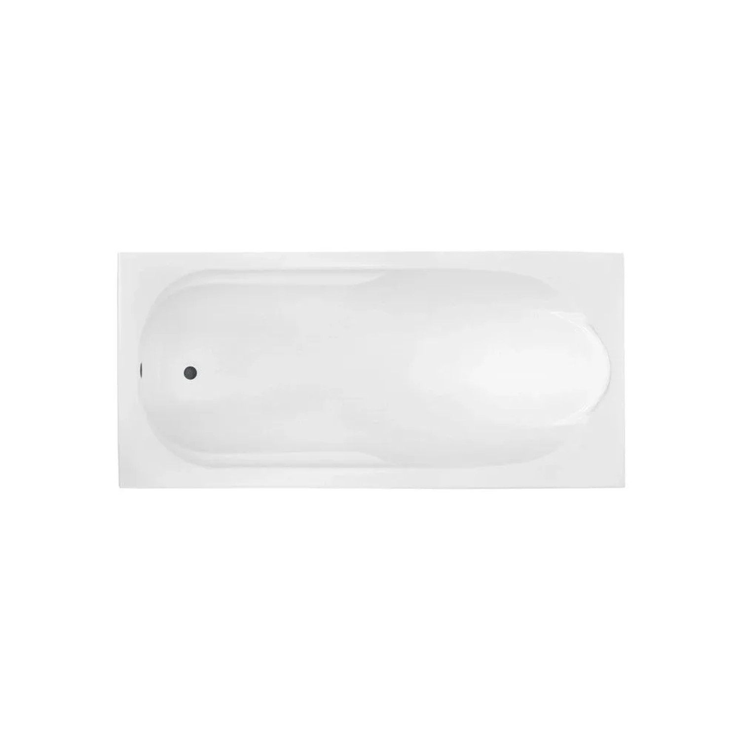 Bad Land Rechteck-Badewanne 160x70 mit KODI-Kopfstütze inkl. Ablauf & Füße