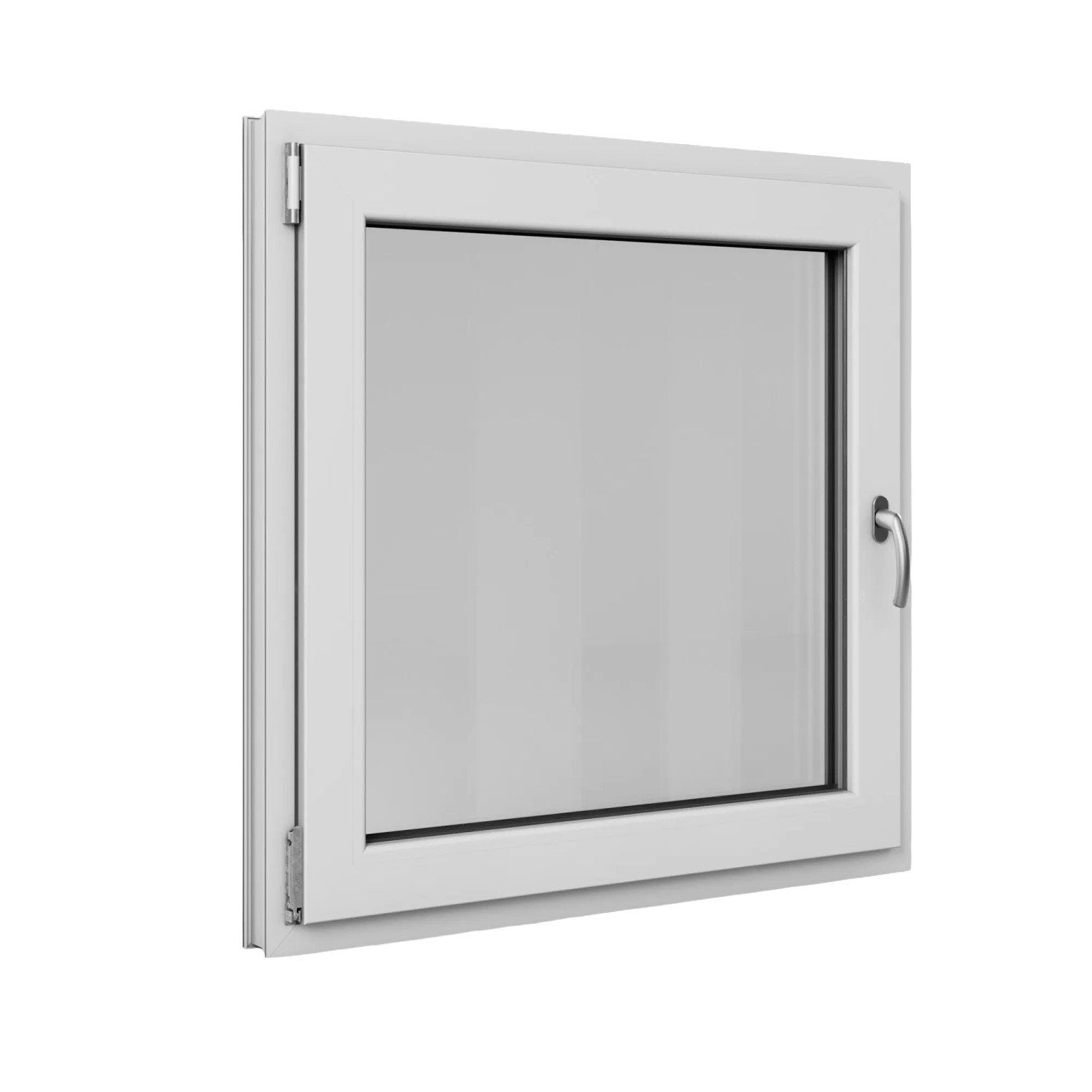 Roro Fenster Basic Kunststoff-Profil Weiß 95 cm x 95 cm DIN L günstig online kaufen