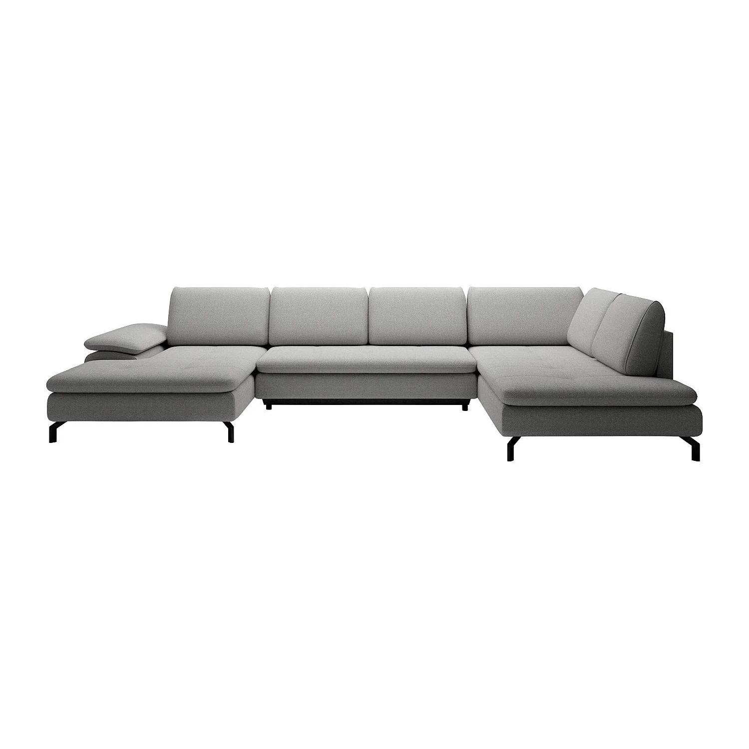Vente-unique Schlafsofa Archibald Grau 347 cm