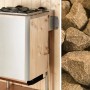 Weka Saunaofen Kompakt 9,0 kW mit Saunasteinen für Massivholzsauna Valida.