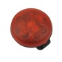 Rotes Fischer LED Blinklicht mit Clip für Fahrräder und mehr Sicherheit.