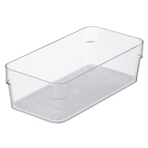 Transparente SmartStore Compact Sort 20x10 Aufbewahrungsbox für Büro, Küche oder Hobby.