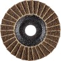 Pferd Vlieswerkzeug PVL 125 mm, Körnung 100 G, für Schleifmaschinen. Grobe, gelbbraune Ausführung.