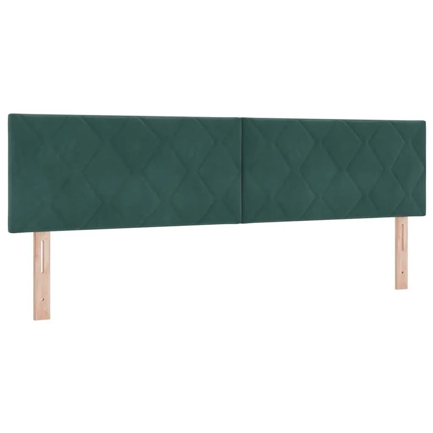 vidaXL LED Kopfteil Dunkelgrün 180 cm Kunstleder 3338249