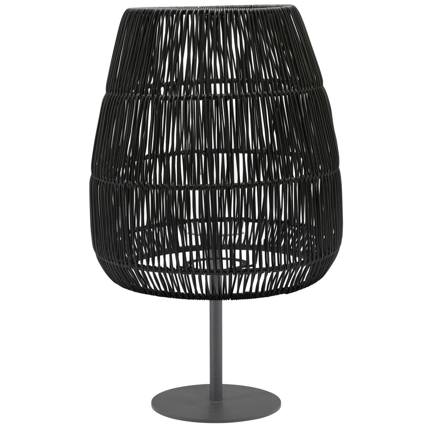 PR Home Agnar Saigon Terrassen Outdoor Stehlampe Schwarz Rattan IP44 71x38c günstig online kaufen