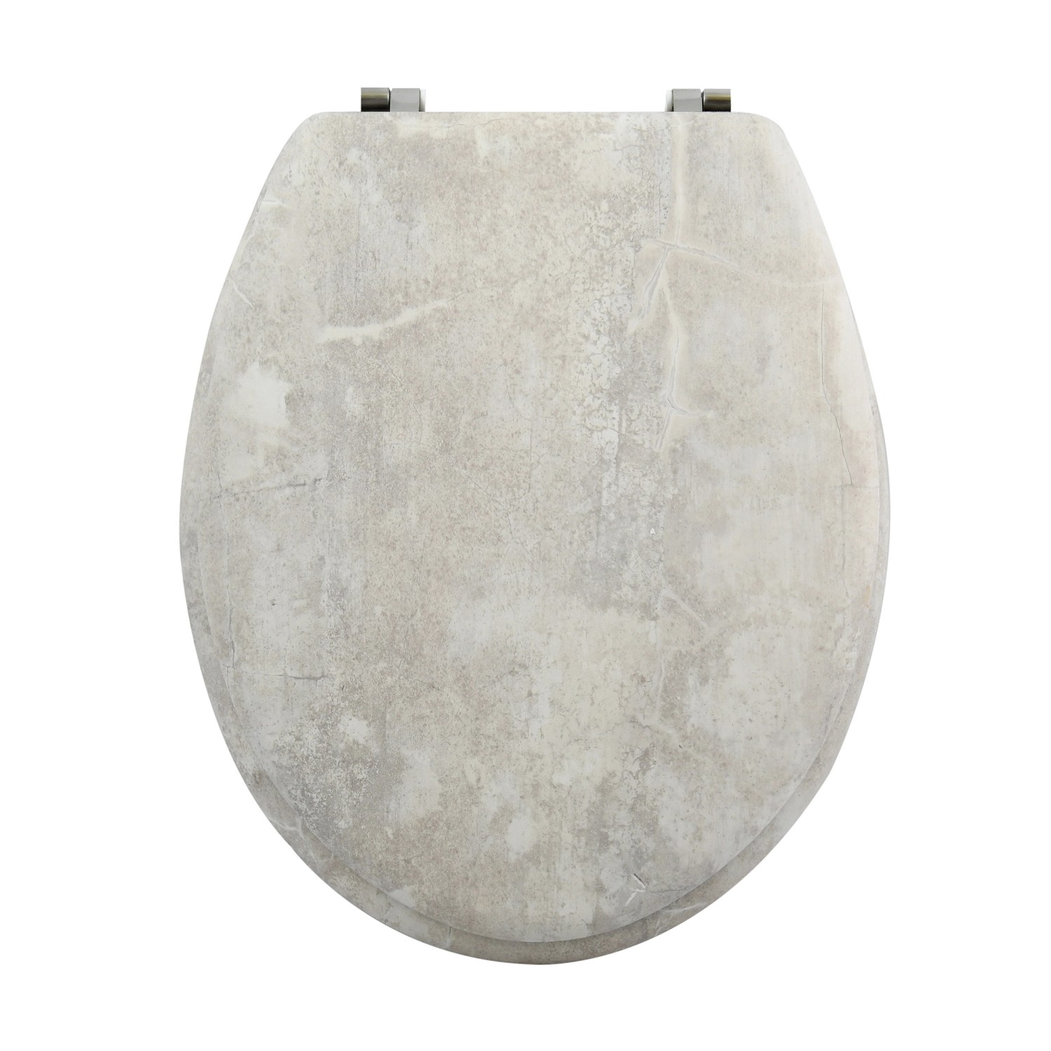 MSV WC-Sitz Stonehenge MDF 42,5 cm x 36,5 cm x 5 cm Grau günstig online kaufen