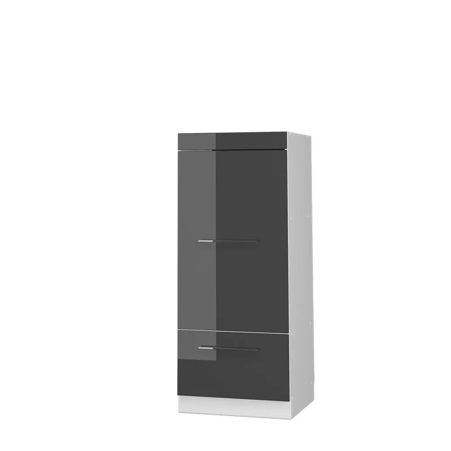 Vicco Vorratsschrank Fame-Line Anthrazit Hochglanz/Weiß 60 x 154