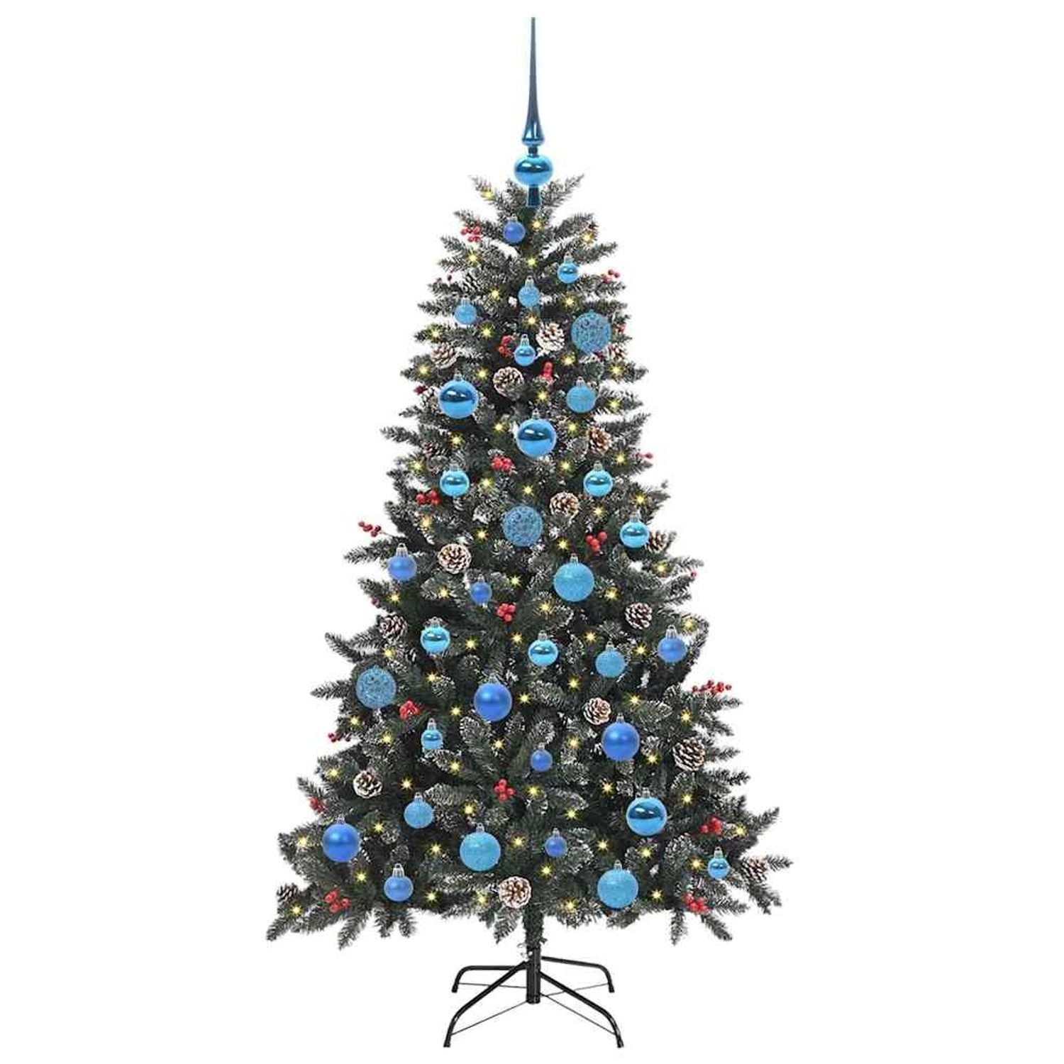 vidaXL Künstlicher Weihnachtsbaum Grün 83,5 x 83,5 x 150 cm 3395875
