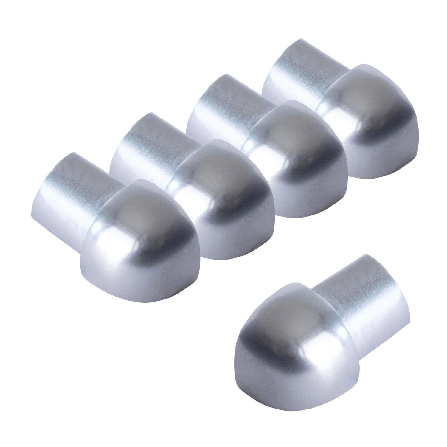 Dalsys Außeneck Fliesenschiene Viertelkreis 5x 8mm Aluminium Chrome günstig online kaufen