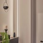 Paulmann Square Profil, 2 m, mit weißem Diffusor, eloxiert, als indirekte Wandbeleuchtung.