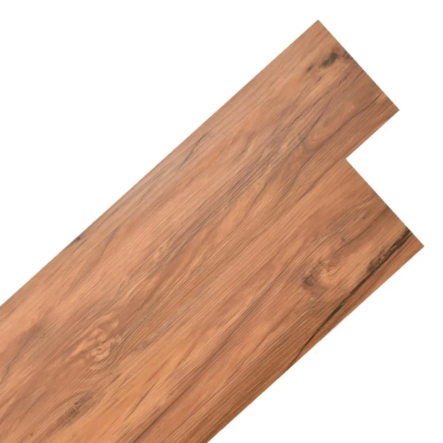DELUKE Vinylboden PVC-Dielen Selbstklebend Wasserfest 2mm Stärke Rutschfest Laminat Vinyl Bodenbelag Laminatboden Ulme Natur 5,02m²
