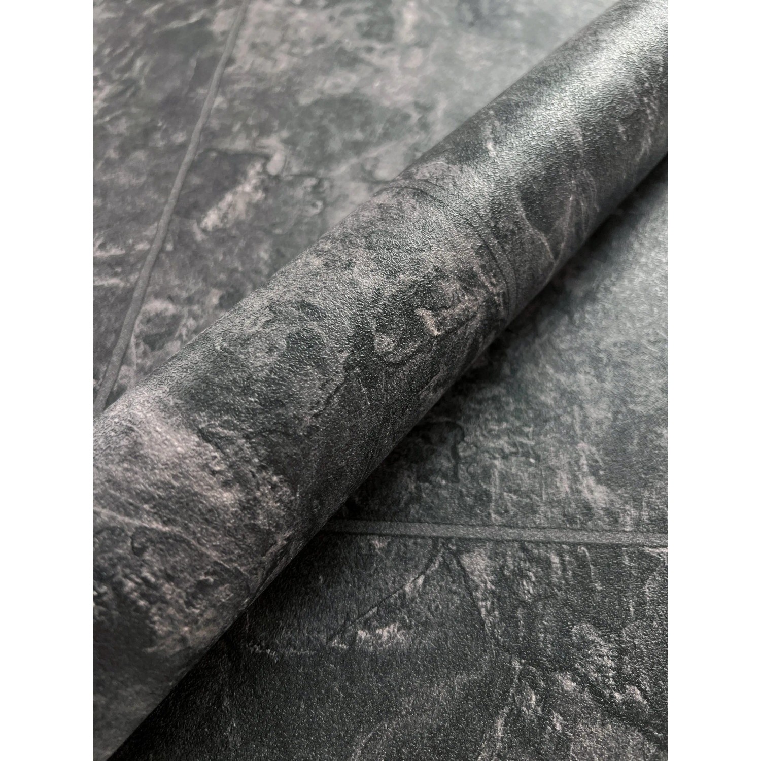 Newroom Vliestapete Kabir Anthrazit Stein Modern FSC® günstig online kaufen