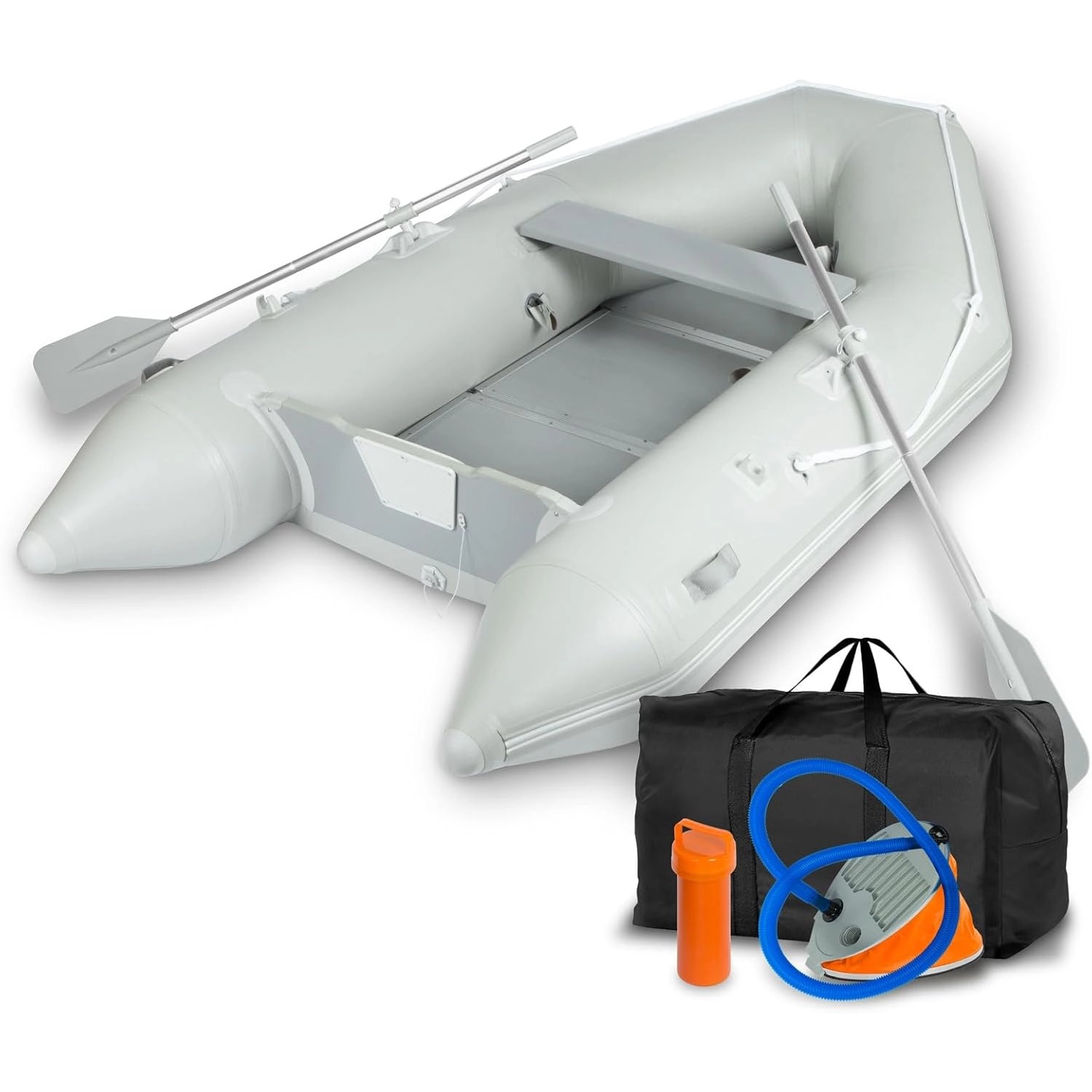 EBERTH Schlauchboot 3 Personen + 1 Kind 2,70m x 1,50m Boot mit Sitzbank bis 485 kg