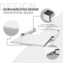 ML-Design Zwischenbaurahmen mit Ausziehplatte, weiß, für Waschmaschinen. Praktisches Zubehör für mehr Komfort.