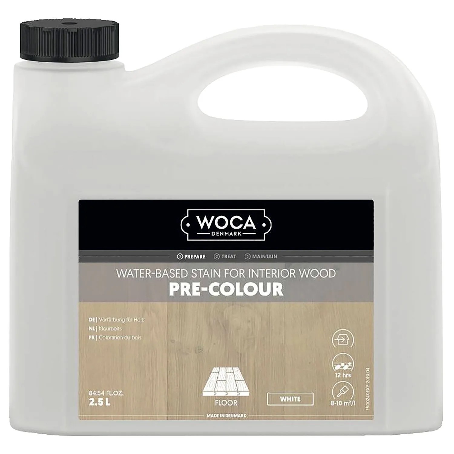 Woca Pre-Colour Beize für Innen Wasserbeieze Weiß 2,5,