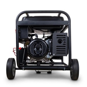 DeTec. 7 kW Benzin Stromgenerator mit Rädern, E-Start und 3 Phasen für Baustelle & Notstrom.