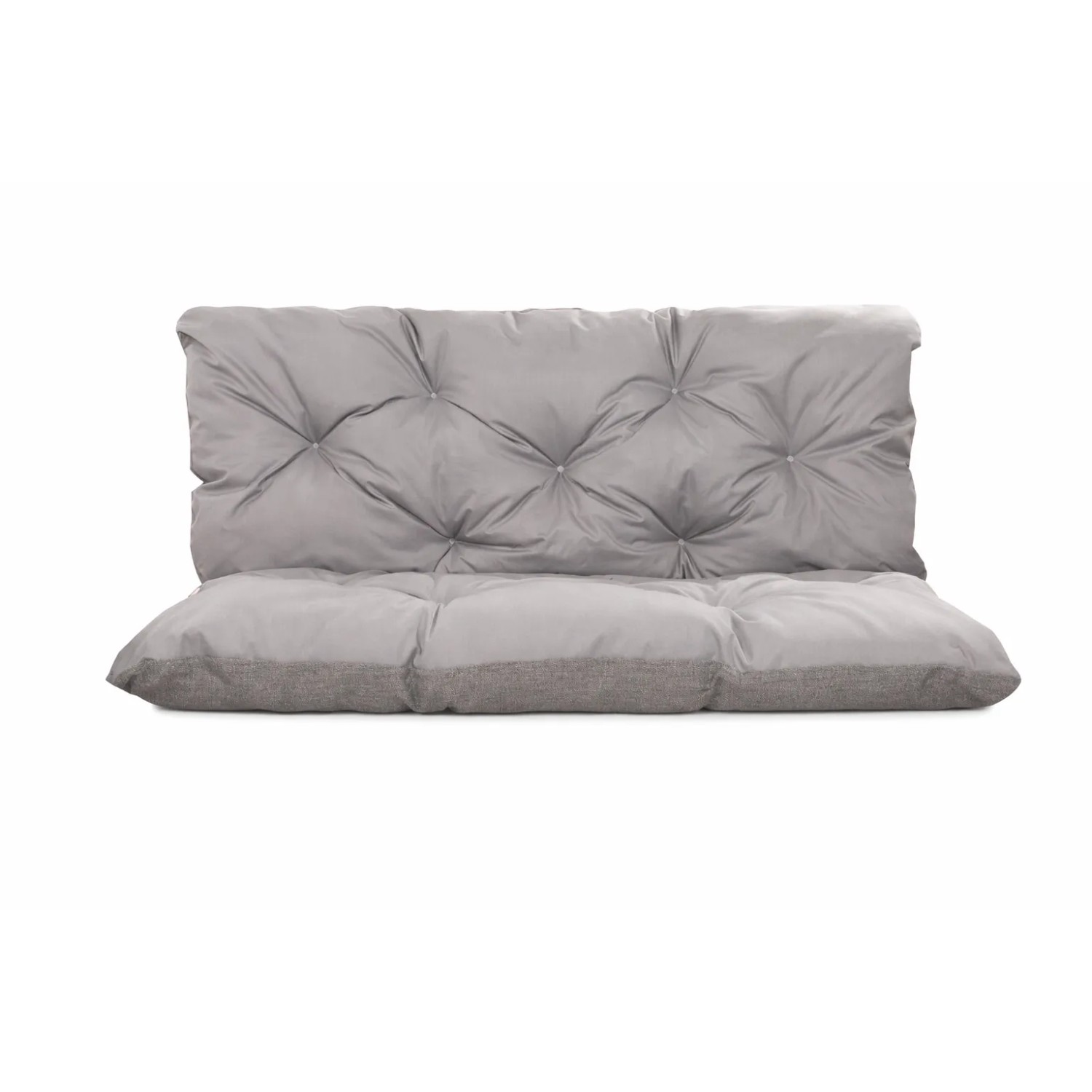 Setgarden Enkel Set Palettenkissen 120x80x50cm Sitzkissen + Rückenkissen 1tlg Grau