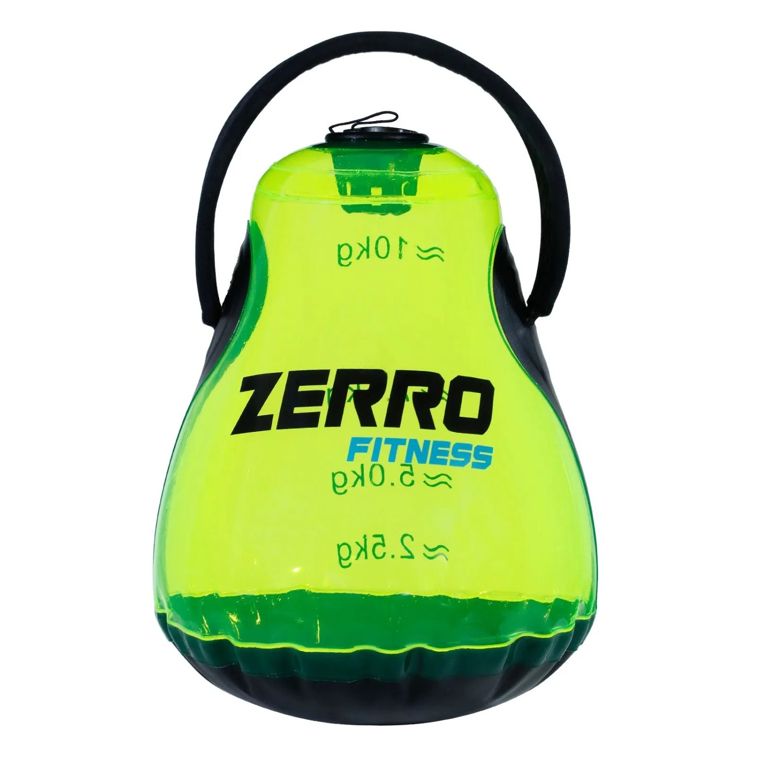 CCLIFE Kettlebell Wassergefüllt Fitness Hantel Befüllbar Verstellbar Grün 10 kg
