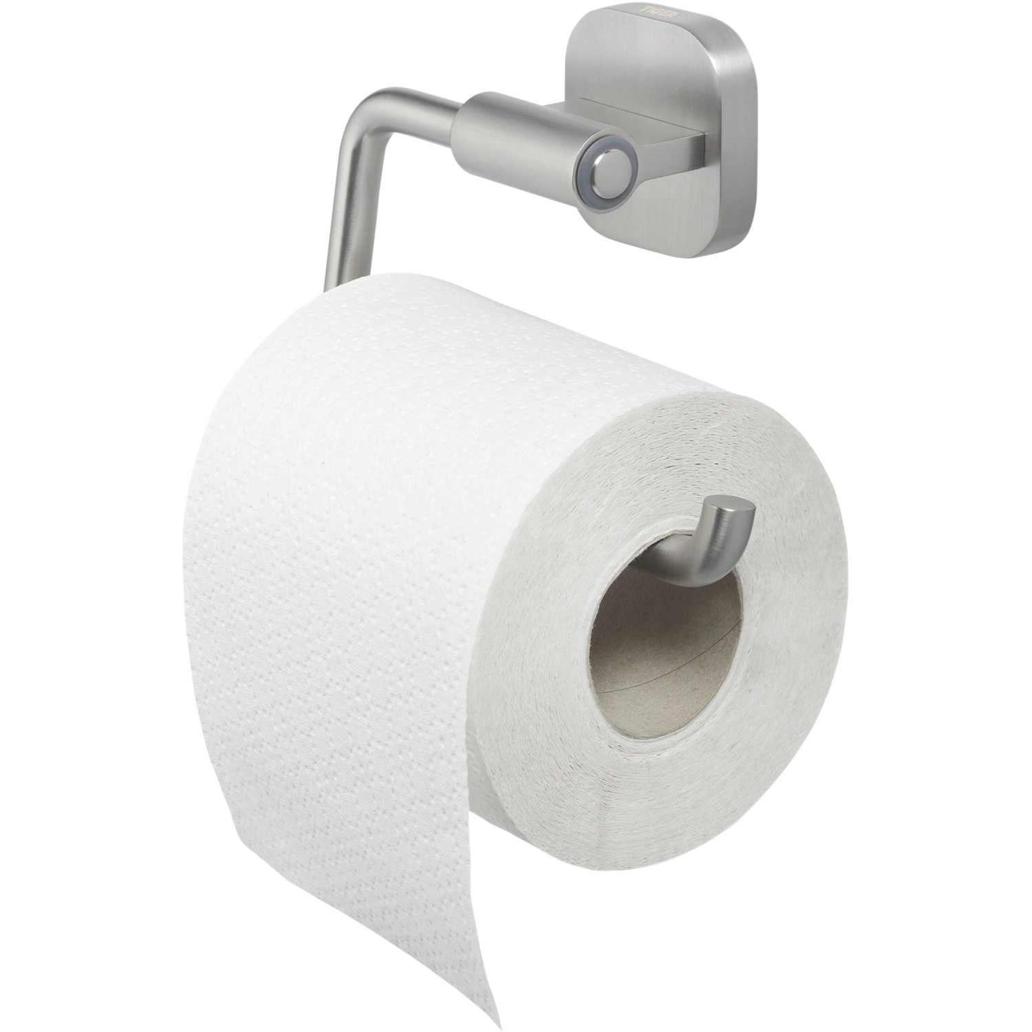 Tiger Toilettenpapierhalter Ramos, Edelstahl gebürstet mit Papierrolle.